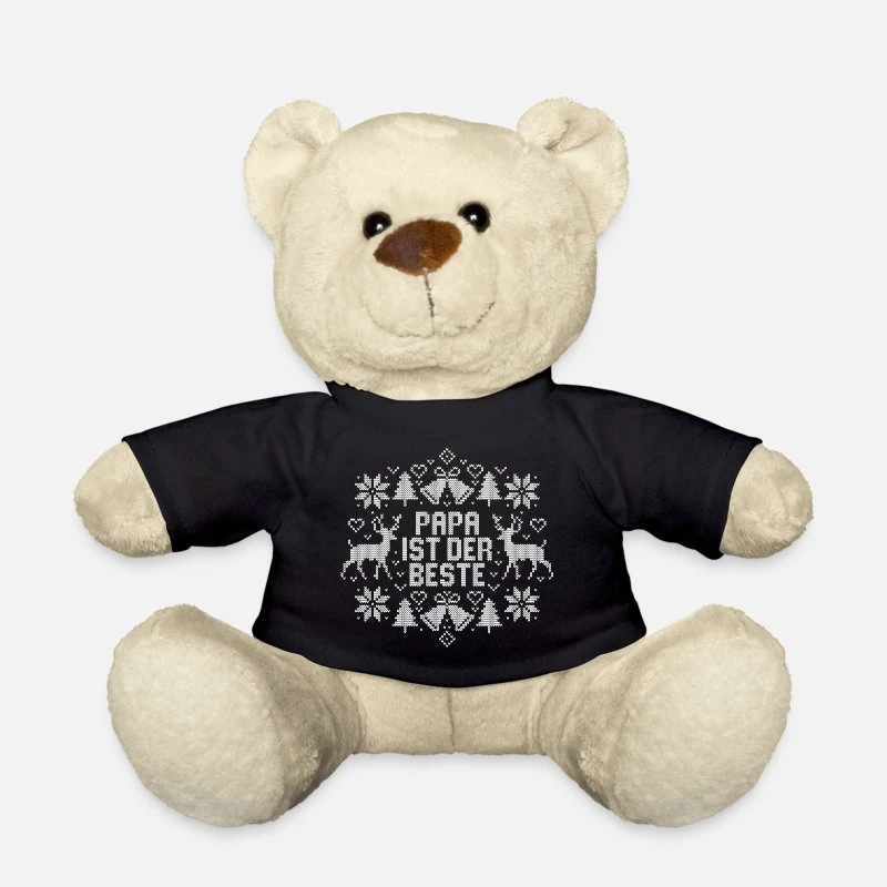 'Weihnachten - Papa Ist Der Beste - Ugly Christmas' Teddybär | Spreadshirt 3 'Weihnachten - Papa Ist Der Beste - Ugly Christmas' Teddybär | Spreadshirt