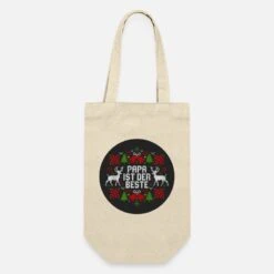 'Weihnachten - Ugly Christmas - Papa Ist Der Beste' Geschenkbeutel Für Flaschen | Spreadshirt