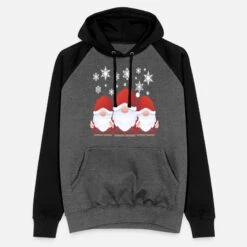 'Weihnachten Wichtel Christmas Xmas T Shirt' Unisex Baseball Hoodie | Spreadshirt -Build Your Brand || James & Nicholson || B&C weihnachten wichtel christmas xmas t shirt unisex baseball hoodie 6
