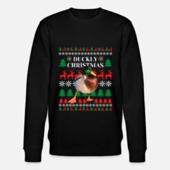 'Weihnachts-Ente Ugly Christmas' Männer Bio Pullover | Spreadshirt -Build Your Brand || James & Nicholson || B&C weihnachts ente ugly christmas maenner bio pullover 2