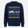 'Zurück In Die Zukunft DeLorean Ugly Christmas' Männer Bio Pullover | Spreadshirt -Build Your Brand || James & Nicholson || B&C zurueck in die zukunft delorean ugly christmas maenner bio pullover