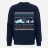 'Zurück In Die Zukunft No Roads Ugly Christmas' Männer Bio Pullover | Spreadshirt -Build Your Brand || James & Nicholson || B&C zurueck in die zukunft no roads ugly christmas maenner bio pullover